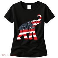 President Trump 2024 Republican Elephant Trump Supporter Women's T-Shirt thumb 0