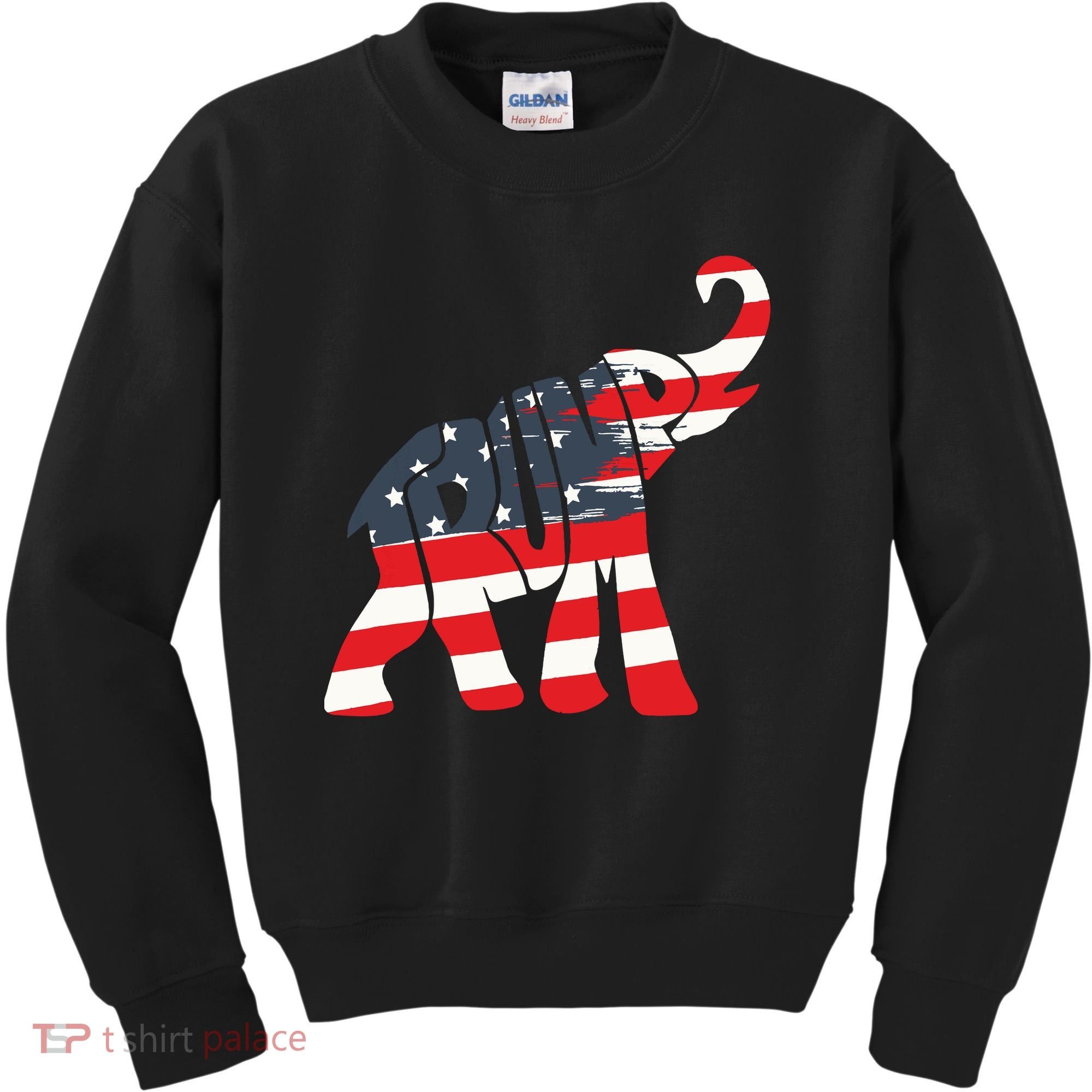 President Trump 2024 Republican Elephant Trump Supporter Kids Sweatshirt
