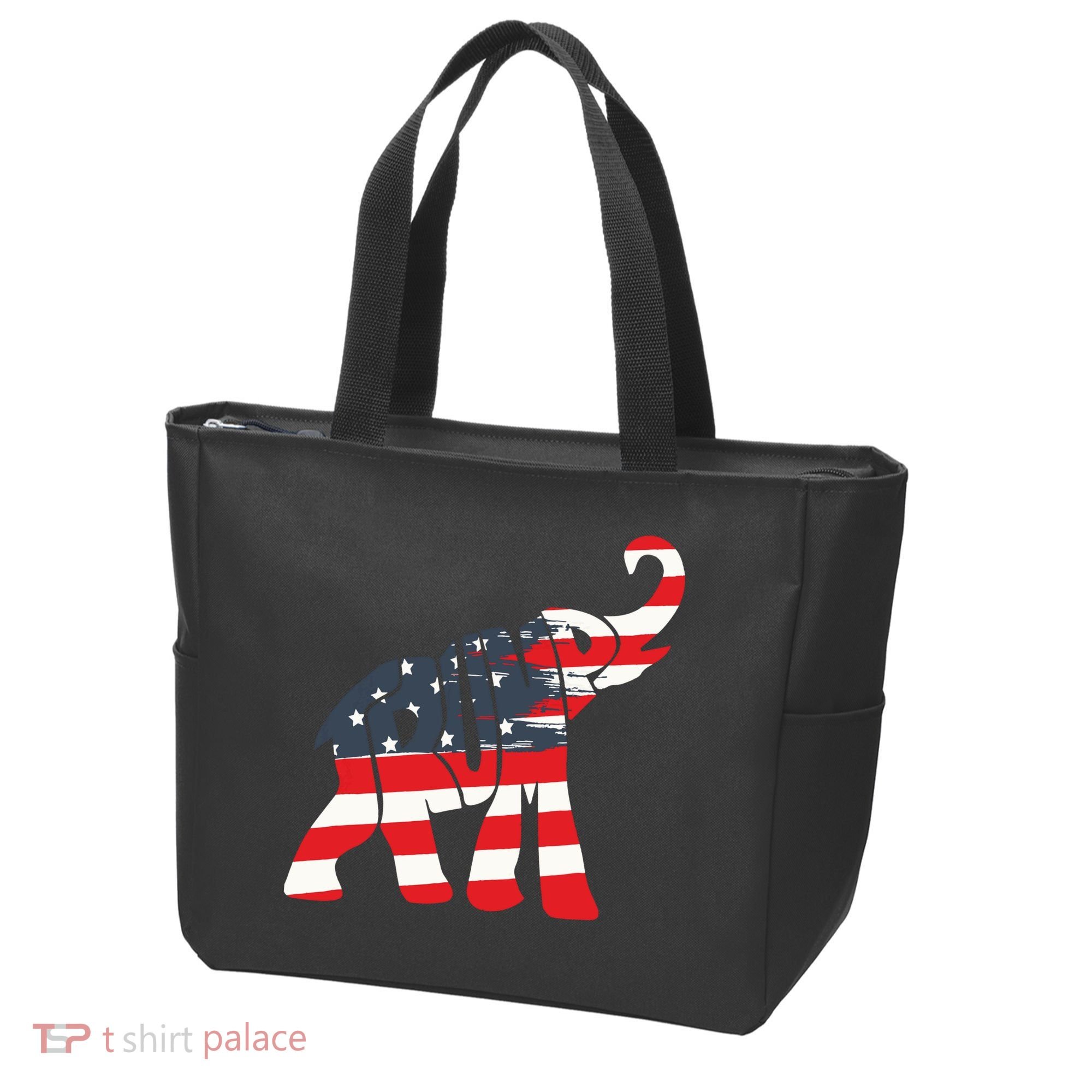 President Trump 2024 Republican Elephant Trump Supporter Tote Bag