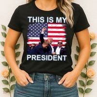 President Trump 2024 This Is My President Women's T-Shirt thumb 2