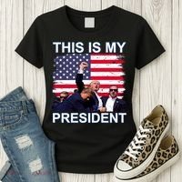President Trump 2024 This Is My President Women's T-Shirt thumb 3