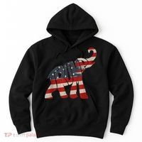 President Trump 2024 Republican Elephant Trump Supporter Hoodie thumb 0