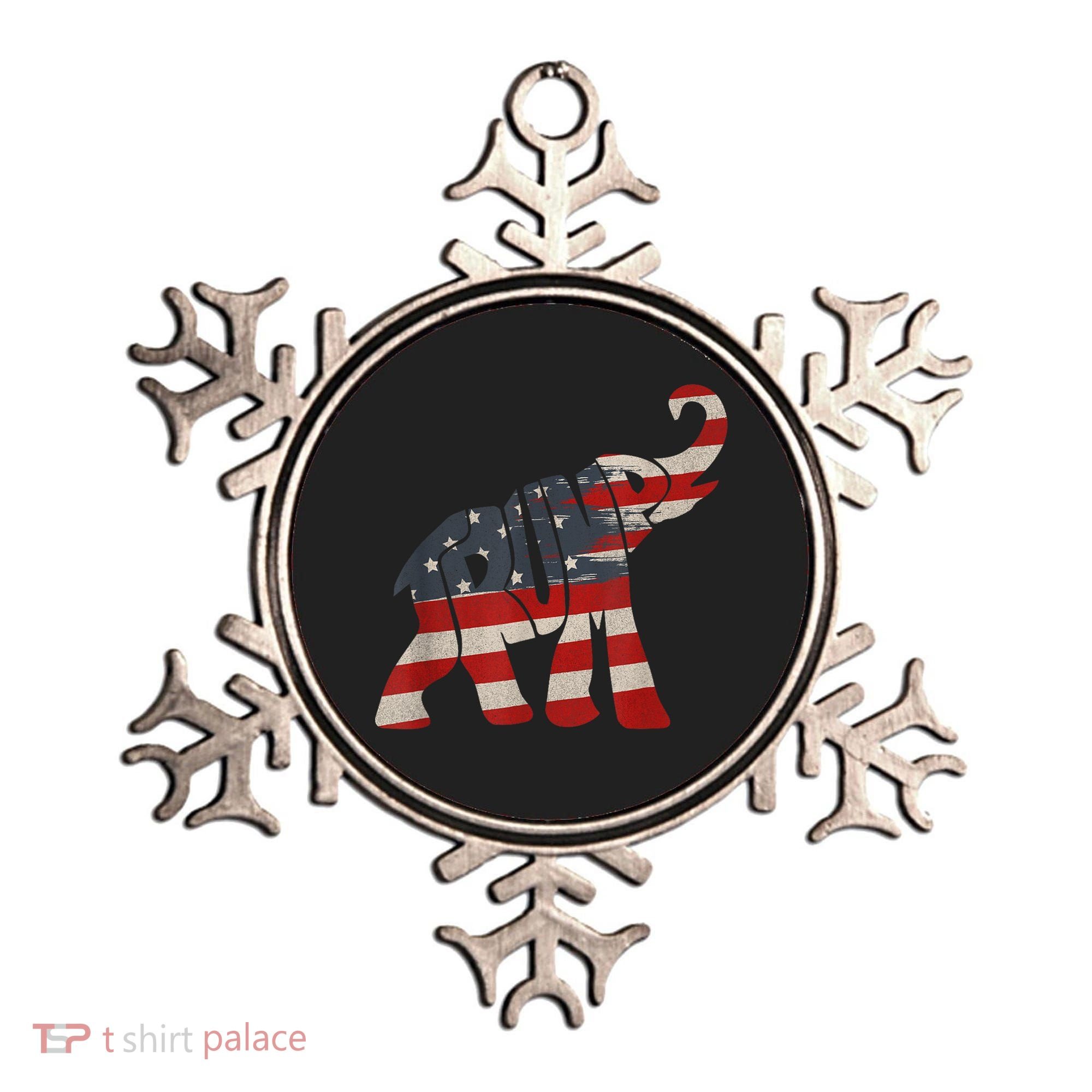 President Trump 2024 Republican Elephant Trump Supporter Ornament