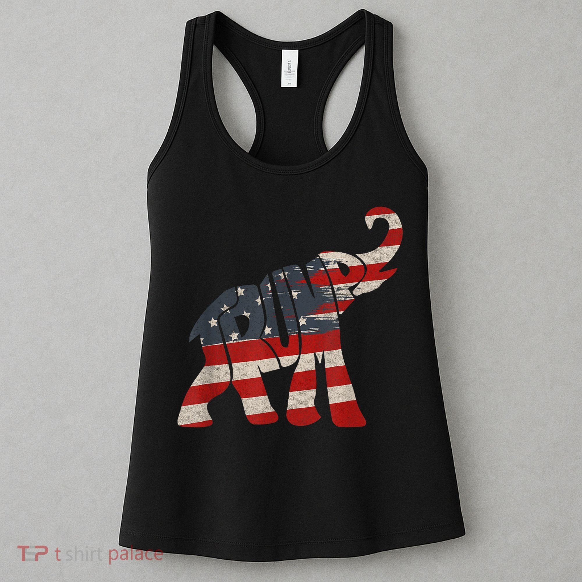 President Trump 2024 Republican Elephant Trump Supporter Women's Tank Top