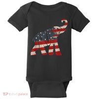 President Trump 2024 Republican Elephant Trump Supporter Baby Bodysuit thumb 0