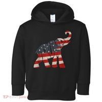 President Trump 2024 Republican Elephant Trump Supporter Toddler Hoodie thumb 0