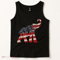 President Trump 2024 Republican Elephant Trump Supporter Tank Top thumb 2