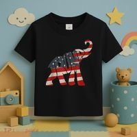 President Trump 2024 Republican Elephant Trump Supporter Toddler T-Shirt thumb 3