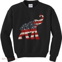 President Trump 2024 Republican Elephant Trump Supporter Kids Sweatshirt thumb 0