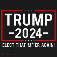 Political Trump 2024 Elect That MfEr Again Bucket Hat thumb 4