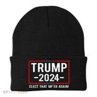 Political Trump 2024 Elect That MfEr Again Beanie thumb 0