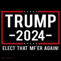 Political Trump 2024 Elect That MfEr Again Women's Hoodie thumb 2