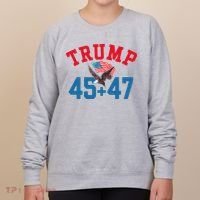 Patriotic Trump 45 And 47 Victory Winner Won Patriotic Flag Women's Sweatshirt thumb 0