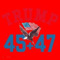 Patriotic Trump 45 And 47 Victory Winner Won Patriotic Flag Santa Hat thumb 1
