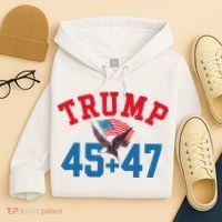 Patriotic Trump 45 And 47 Victory Winner Won Patriotic Flag Hoodie thumb 4