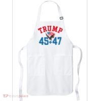 Patriotic Trump 45 And 47 Victory Winner Won Patriotic Flag Apron thumb 0