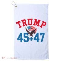 Patriotic Trump 45 And 47 Victory Winner Won Patriotic Flag Golf Towel thumb 0