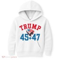 Patriotic Trump 45 And 47 Victory Winner Won Patriotic Flag Kids Hoodie thumb 0