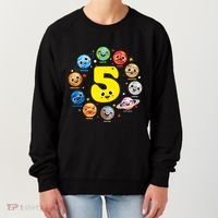 Planets Three 5 Years Old 5th Birthday Boy And Girl Women's Sweatshirt thumb 0