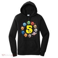 Planets Three 5 Years Old 5th Birthday Boy And Girl Women's Hoodie thumb 0