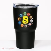 Planets Three 5 Years Old 5th Birthday Boy And Girl Tumbler thumb 0