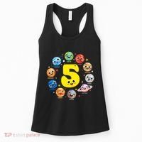 Planets Three 5 Years Old 5th Birthday Boy And Girl Women's Tank Top thumb 0