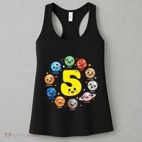 Planets Three 5 Years Old 5th Birthday Boy And Girl Women's Tank Top thumb 3