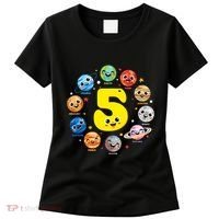 Planets Three 5 Years Old 5th Birthday Boy And Girl Women's T-Shirt thumb 0