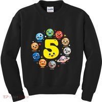 Planets Three 5 Years Old 5th Birthday Boy And Girl Kids Sweatshirt thumb 0