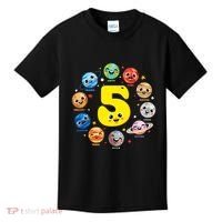 Planets Three 5 Years Old 5th Birthday Boy And Girl Kids T-Shirt thumb 0