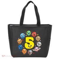 Planets Three 5 Years Old 5th Birthday Boy And Girl Tote Bag thumb 0