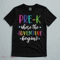 Pre-K Teacher Adventure Begins First Day Preschool Teachers T-Shirt thumb 5