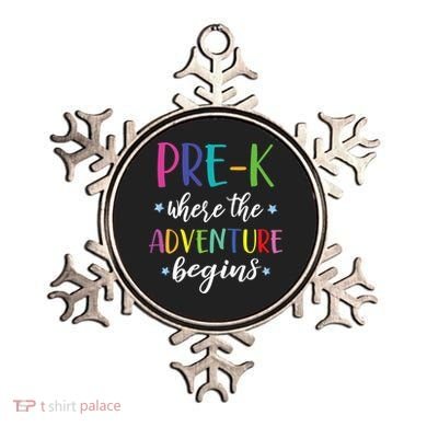 Pre-K Teacher Adventure Begins First Day Preschool Teachers Ornament