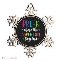Pre-K Teacher Adventure Begins First Day Preschool Teachers Ornament thumb 0