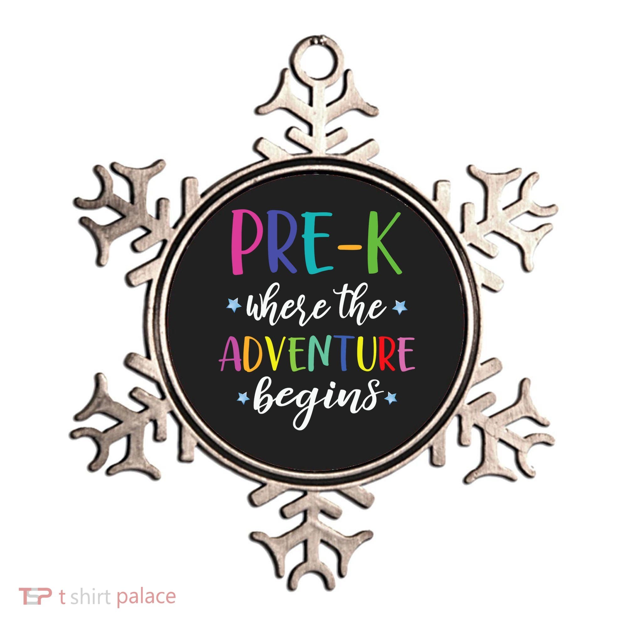 Pre-K Teacher Adventure Begins First Day Preschool Teachers Ornament