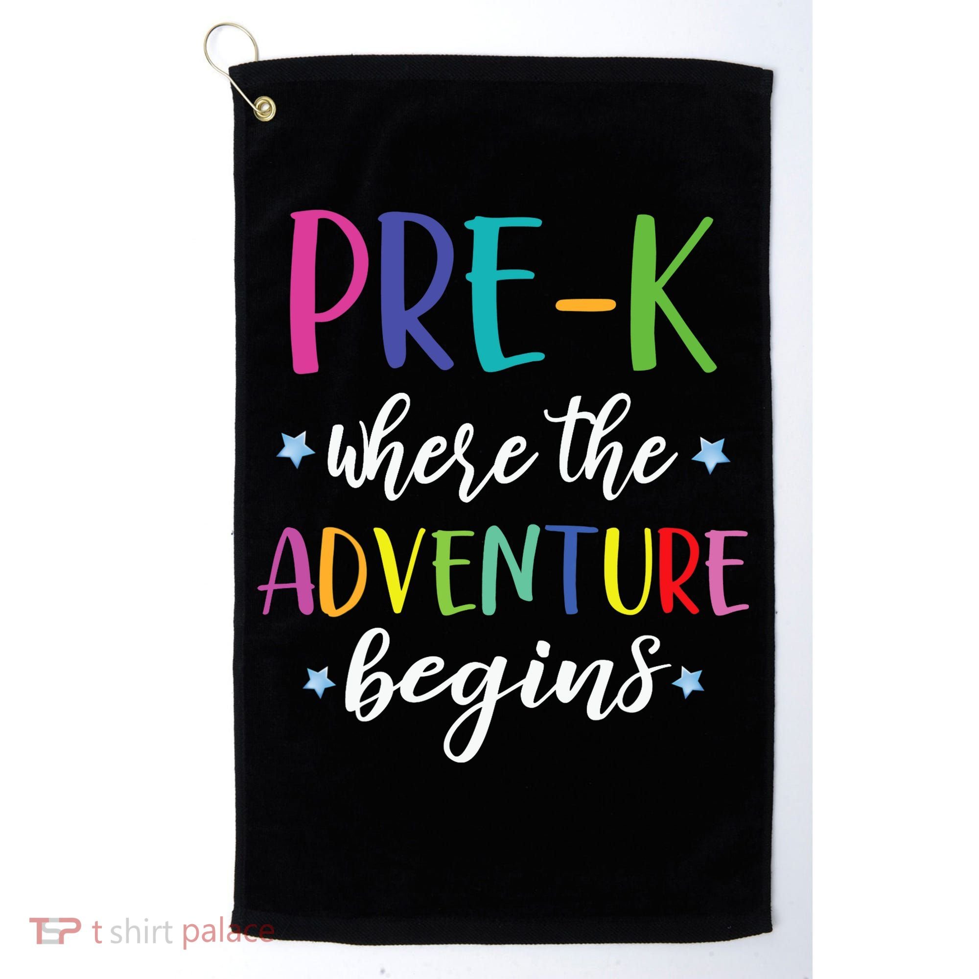 Pre-K Teacher Adventure Begins First Day Preschool Teachers Golf Towel