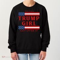 Proud Trump America Flag Women's Sweatshirt thumb 0