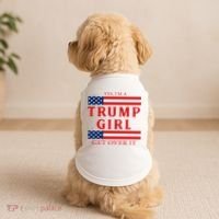 Proud Trump America Flag Doggie Tank thumb 2