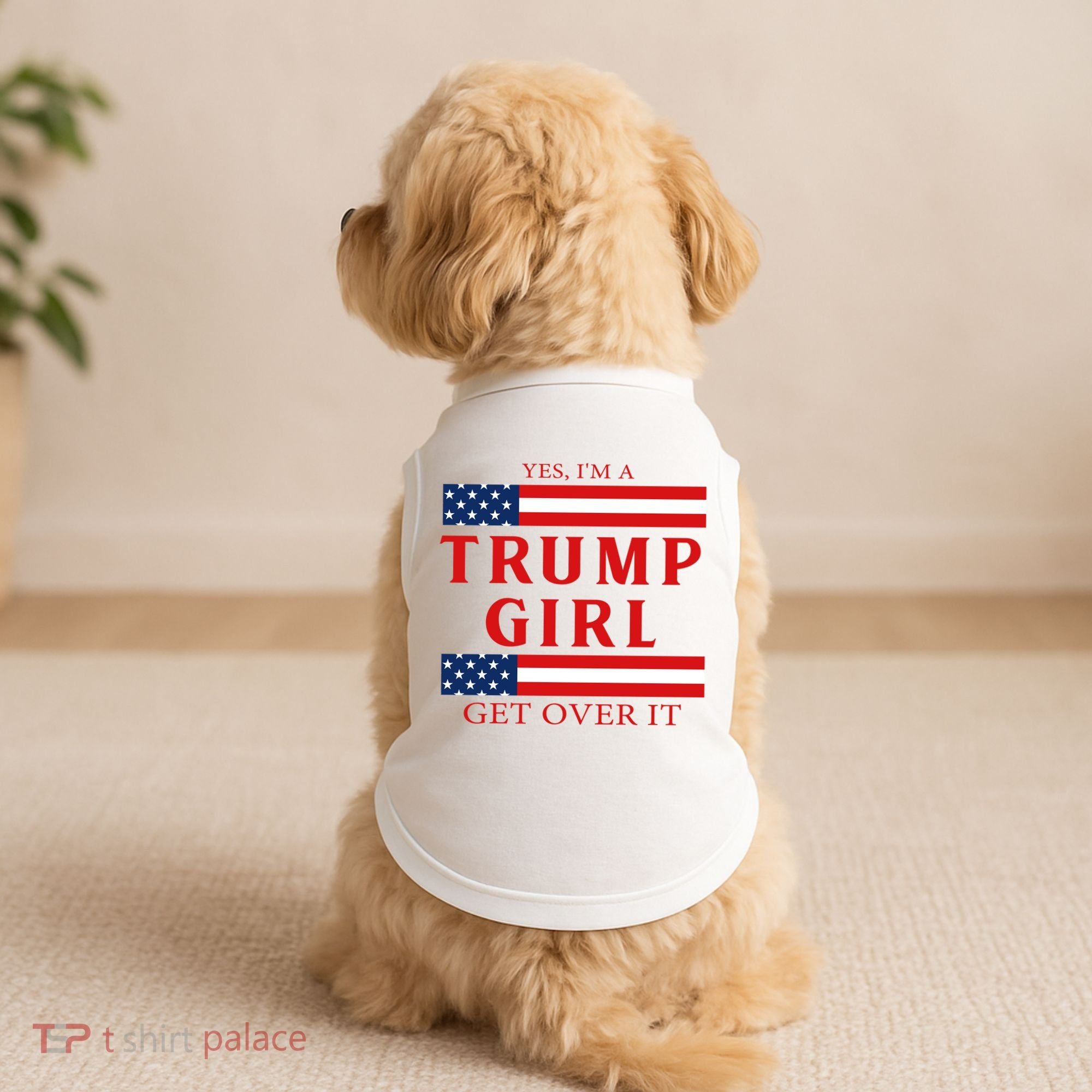 Proud Trump America Flag Doggie Tank
