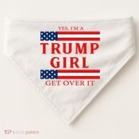 Proud Trump America Flag USA-Made Doggie Bandana thumb 0