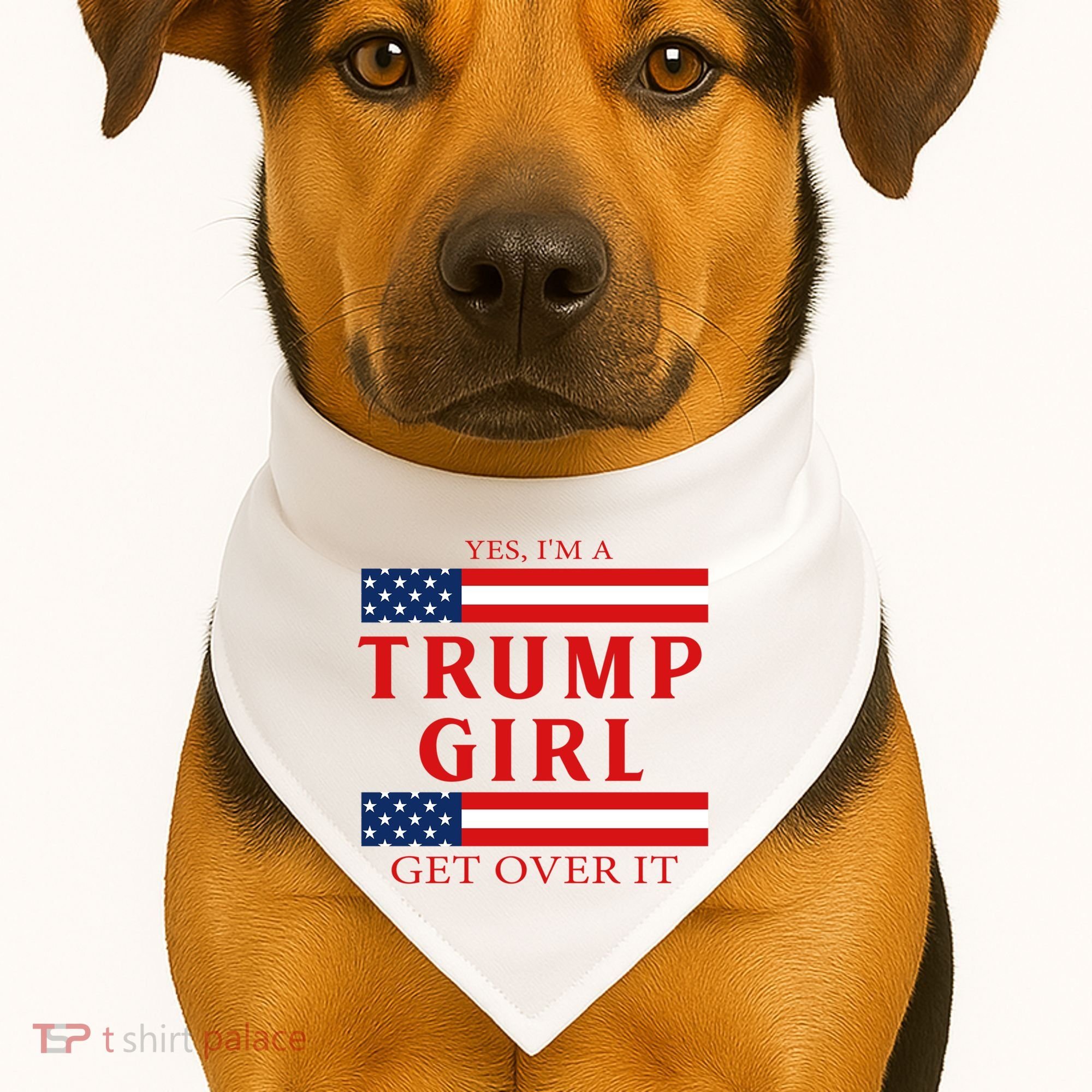 Proud Trump America Flag USA-Made Doggie Bandana