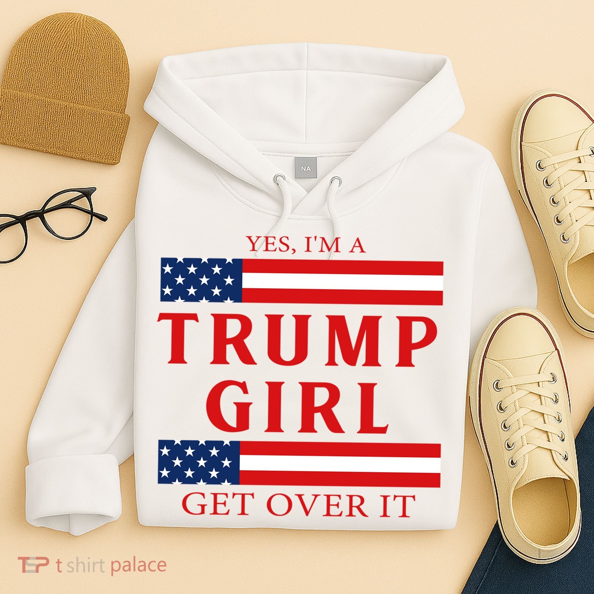 Proud Trump America Flag Hoodie