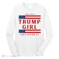 Proud Trump America Flag Long Sleeve Shirt thumb 0