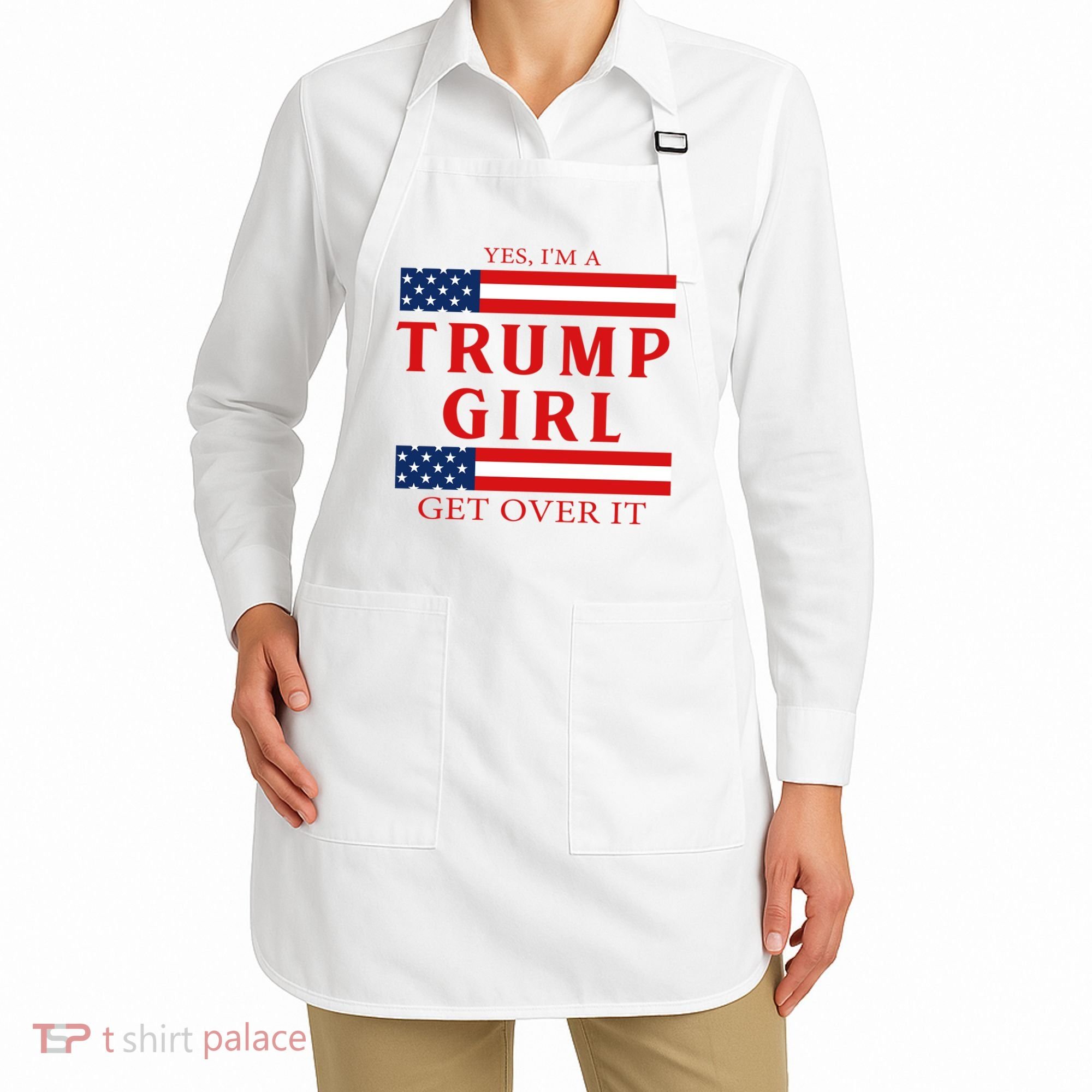 Proud Trump America Flag Apron