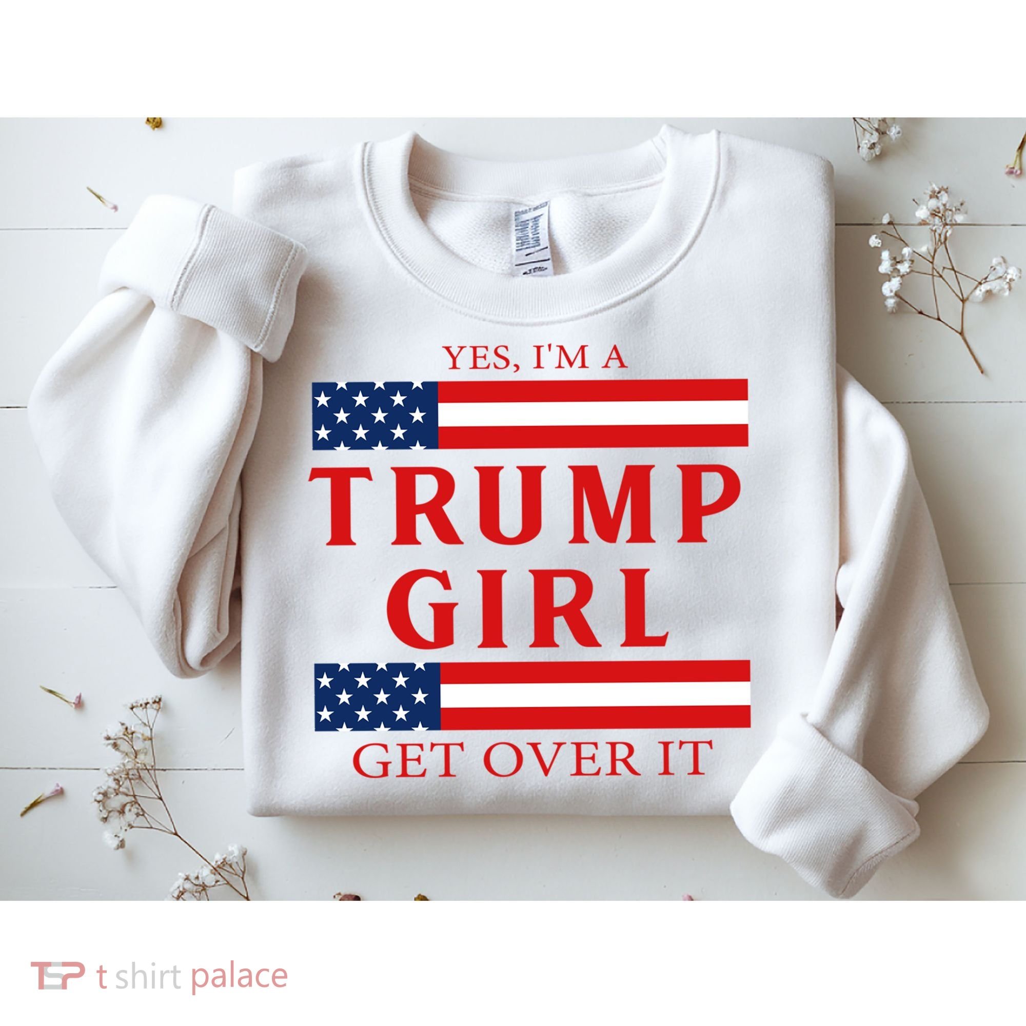 Proud Trump America Flag Sweatshirt