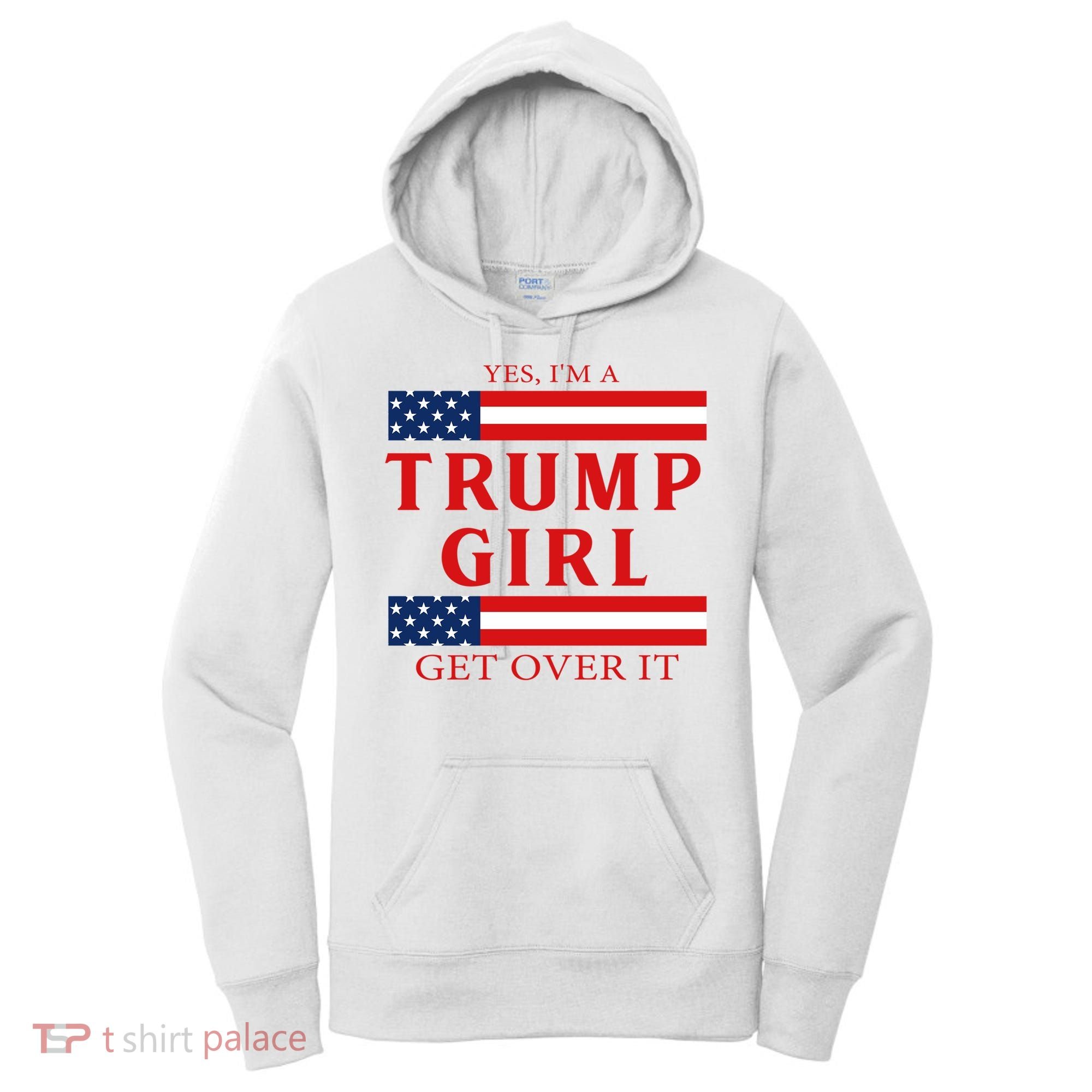 Proud Trump America Flag Women's Hoodie