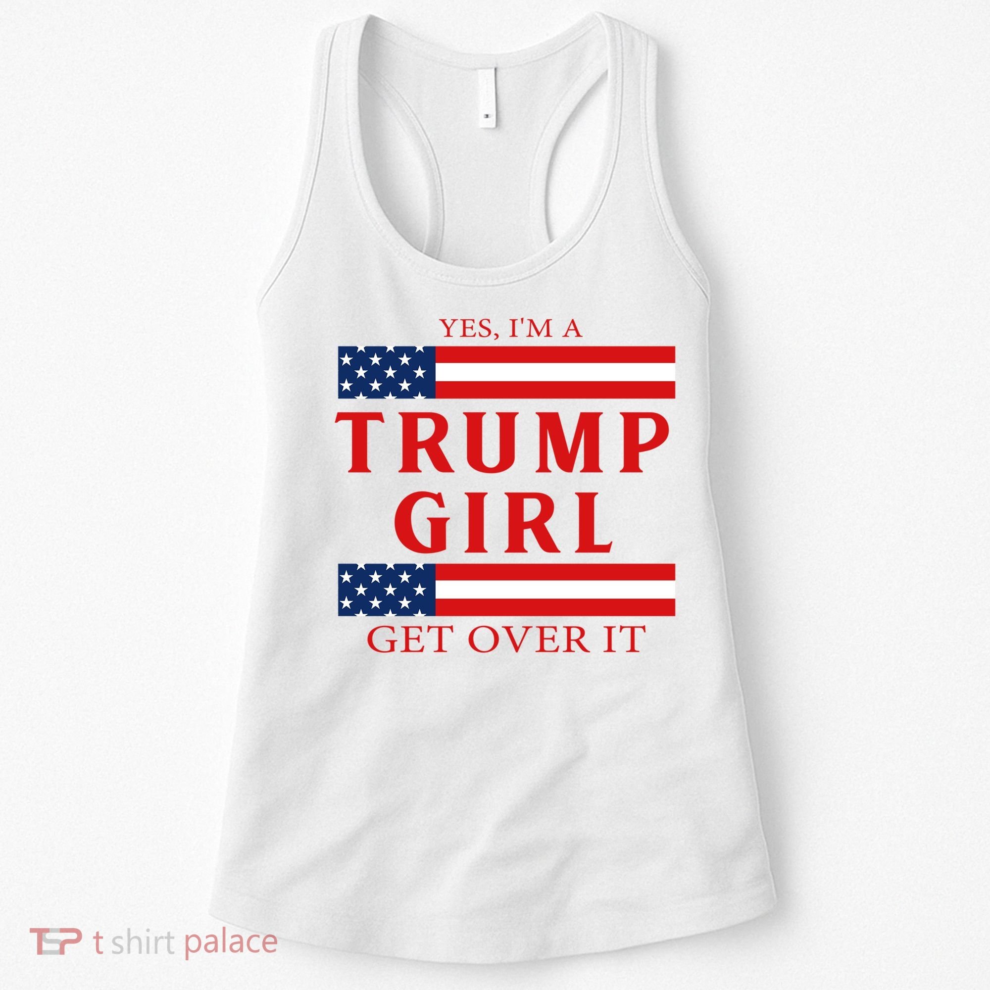 Proud Trump America Flag Women's Tank Top