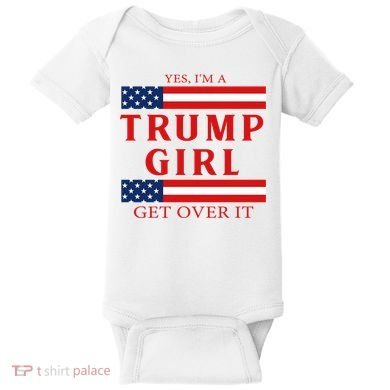 Proud Trump America Flag Baby Bodysuit