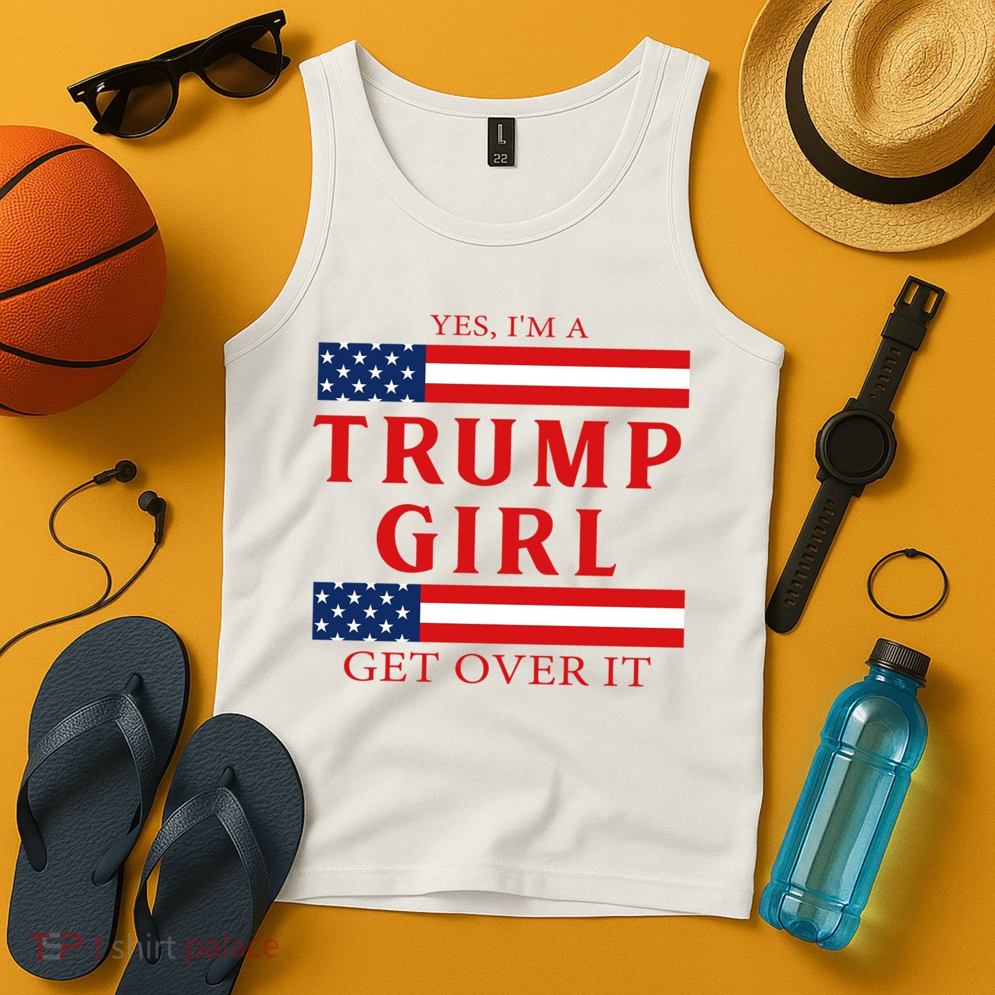 Proud Trump America Flag Tank Top