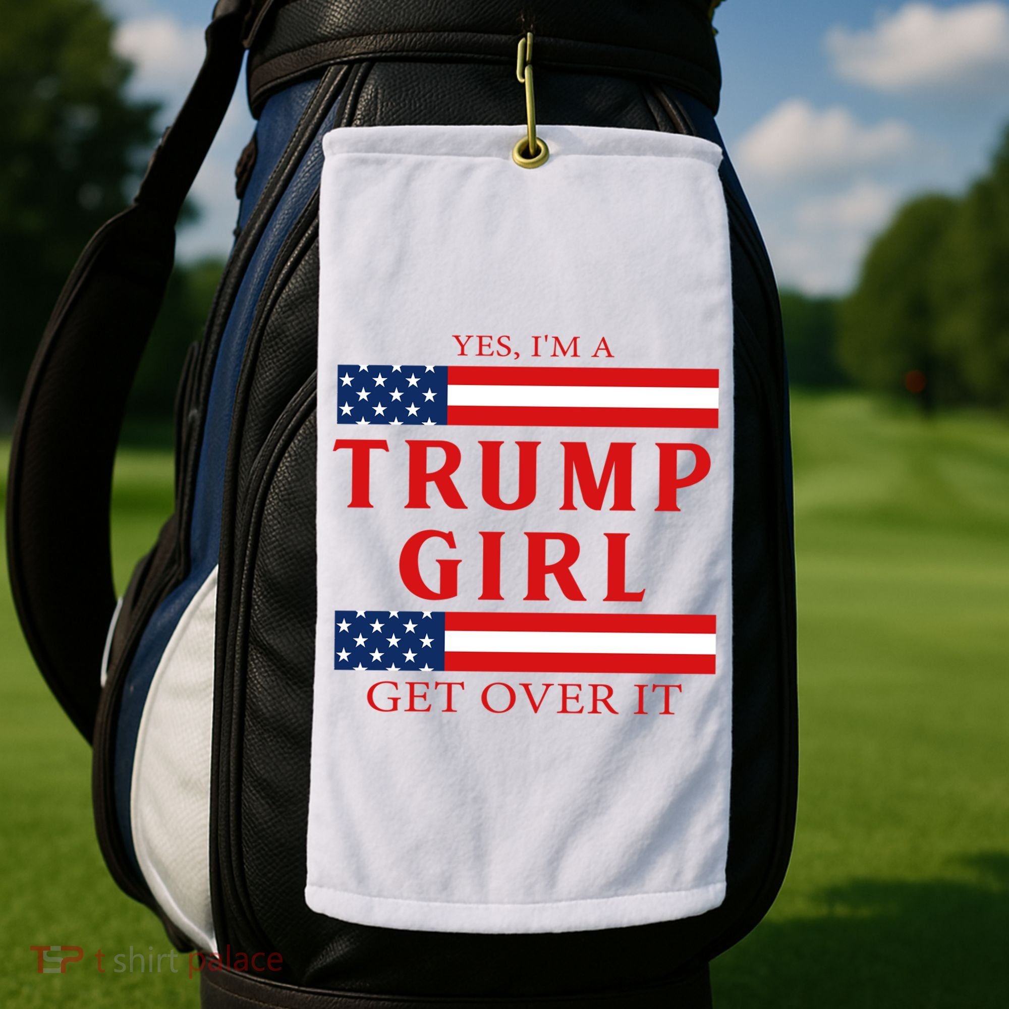 Proud Trump America Flag Golf Towel